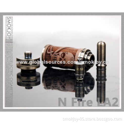 E Cigarette, N Fire LA2, Vaporizer Atomizer Wood Tank
